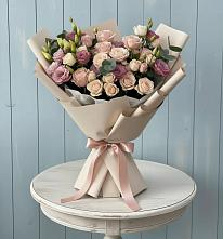 Букет цветов из:  Розы и Лизиантусы в Козлово