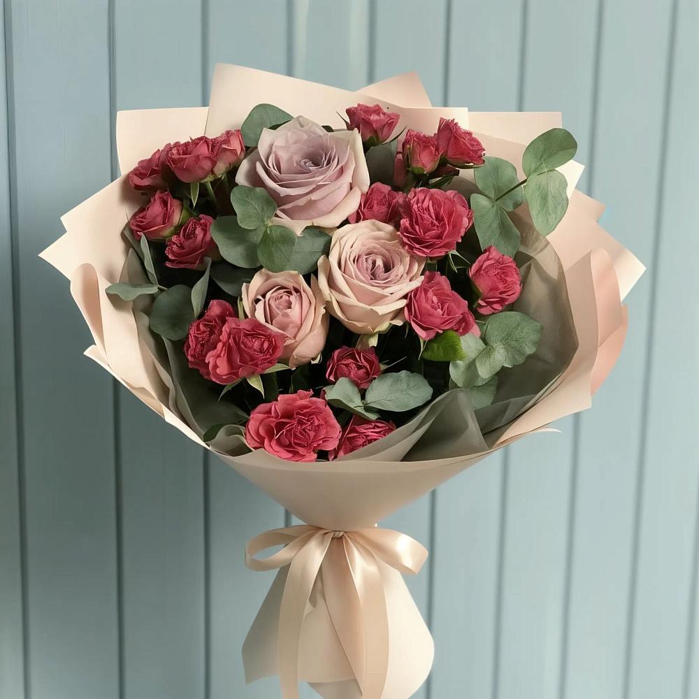 Букет цветов из: Гвоздики и Розы в Козлово