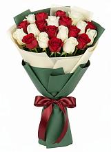 Букет Микс из красных и белых роз #REPLACE_PRED# Козлово