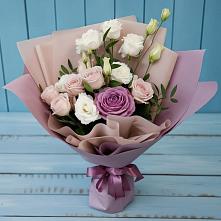Букет цветов из:  Розы и Лизиантусы в Козлово