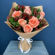 Букет цветов из:  Розы и Альстромерии в Козлово