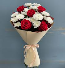 Букет цветов из:  Розы и Хризантемы в Козлово