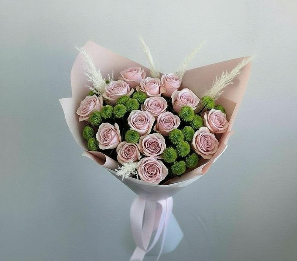 Букет цветов из: Розы и Хризантемы в Козлово