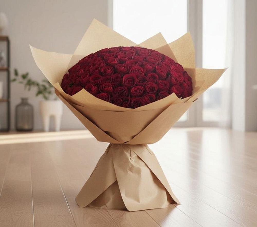 Букет 101 Красная роза в Козлово