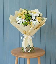 Букет цветов из:  Хризантемы и Розы в Козлово