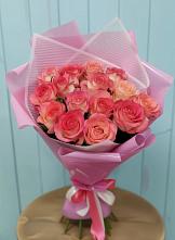 Букет 15 Розовых роз Равель в Козлово