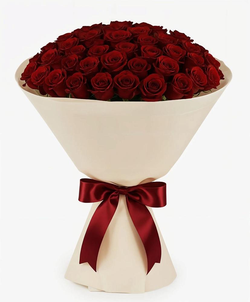 Букет 101 Бордовая роза Блэк Бакарра в Козлово