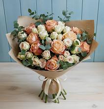 Букет цветов из:  Альстромерии и Розы #REPLACE_PRED# Козлово